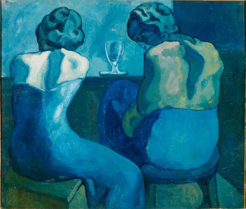 Two Women Sitting At A Bar(Version 2) - Large Art Prints by Pablo Picasso