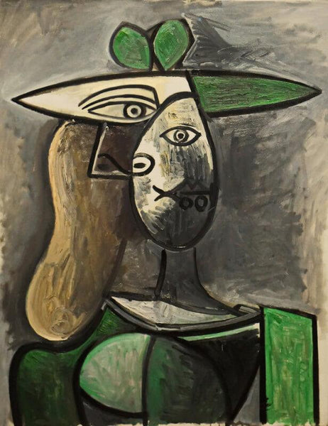 Woman In A Green Hat, 1947 - Art Prints