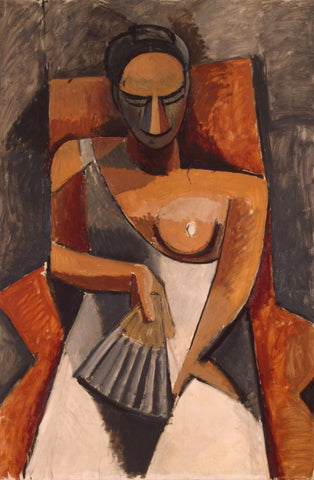 Pablo Picasso - Femme Avec Un Ventilateur - Woman with a Fan II - Life Size Posters by Pablo Picasso