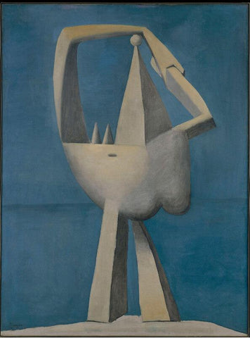 Desnudo De Pie Junto Al Mar - (Nude Standing by the Sea) - Canvas Prints
