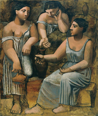 Three Women At The Spring (Trois Femmes A La Fontaine)- Pablo Picasso by  Pablo Picasso