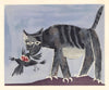 Cat qui mord un oiseau - Cat Eating A Bird - Posters