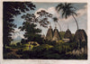 Pagodas at Deogar - William Hodges c 1787 - Vintage Orientalist Painting of India - Framed Prints