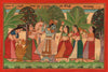 Kangra Gita Govinda - Pahari 12th Century - Vintage Indian Miniature Art Painting - Large Art Prints