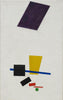 Kazimir Malevich - Painterly Realism of a Football Player - Color Masses in the 4th Dimension, 1915 - Framed Prints
