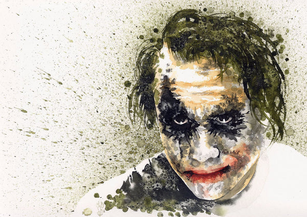 Painting - Heath Ledger As The Joker -Batman The Dark Knight - Hollywood - Posters