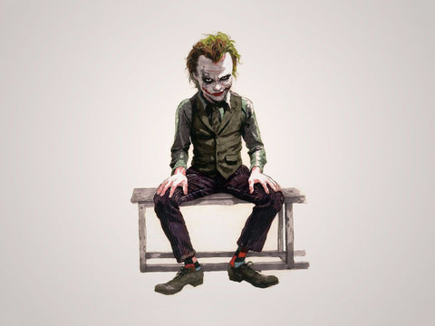 Painting - Heath Ledger As The Joker - Batman The Dark Knight - Hollywood Collection - Framed Prints