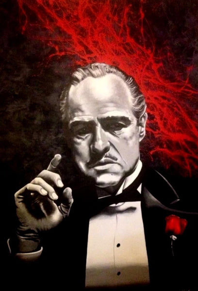 Painting - Marlon Brando - Godfather - Hollywood Collection - Canvas Prints