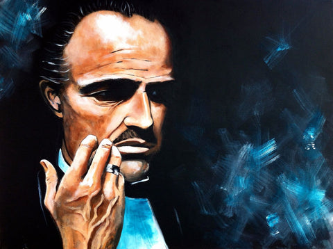 Painting - Marlon Brando Quote from Godfather - Hollywood Collection - Life Size Posters by Joel Jerry
