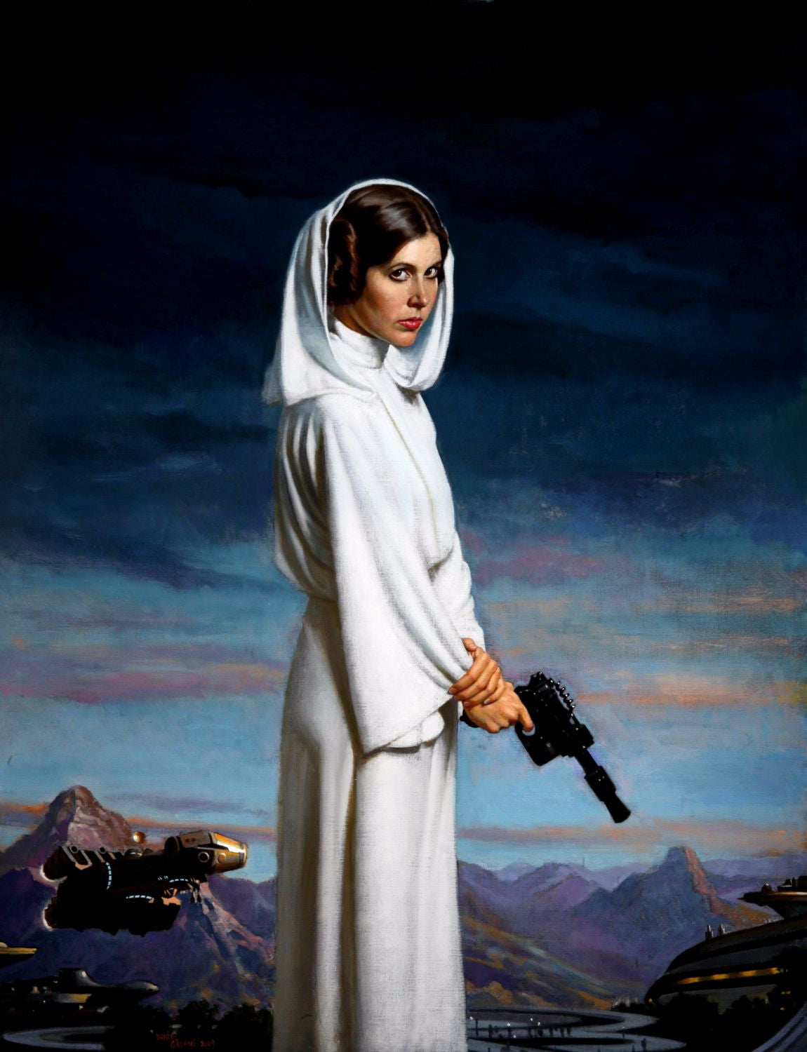 Painting Princess Leia in Star Wars Hollywood Collection