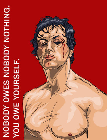 Painting - Sylvester Stallone As Rocky Balboa - Hollywood Collection by Joel Jerry