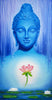 Painting - Buddha With Lotus - Framed Prints