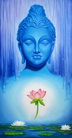 Painting - Buddha With Lotus by James Britto