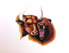 Painting - Bull Bear At Stock Market - Canvas Prints