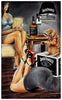 Painting - Jack Daniels Ladies With Cat - Bar Art - Canvas Prints