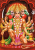 Panch Mukhi Hanuman (Five Headed Hanuman) - Ramayan Art Painting - Canvas Prints