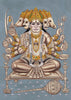 Panchmukhi (Five-Headed) Lord Hanuman - Ramayan Art Painting - Framed Prints