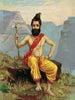 Parasurama - Raja Ravi Varma Oleograph Print Parshuram - Indian Masters Painting - Art Prints