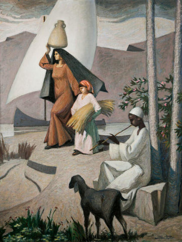 Pastoral Melody - Hussein Bikar Painting by Hussein Bicar