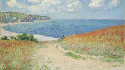 Path In The Wheat At Pourville - Art Prints