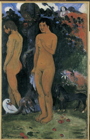 Adam and Eve - Posters by Paul Gauguin
