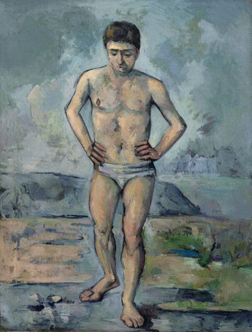 Le Grand Baigneur - Large Art Prints by Paul Cezanne