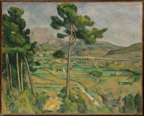 Montagne Sainte-Victoire - Large Art Prints by Paul Cezanne