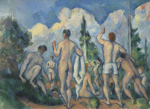 The Bathers - II - Canvas Prints by Paul Cezanne