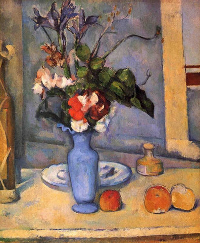 The Blue Vase - Large Art Prints by Paul Cezanne