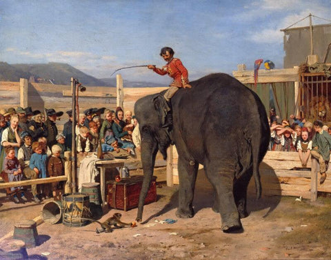 Circus Performance, 1861 - Canvas Prints by Paul Friedrich Meyerheim