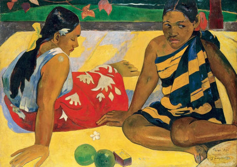 Tahitian Women On The Beach by Paul Gauguin