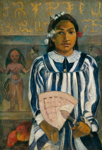 The Ancestors of Tehamana - Merahi metua no Tehamana - Posters by Paul Gauguin