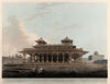 Pavilion in the fort of Allahabad, Uttar Pradesh - Coloured Aquatint - Thomas Daniell - 1795 Vintage Orientalist Paintings of India - Framed Prints