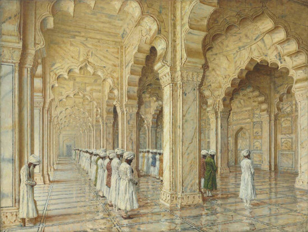 Pearl Mosque At Agra - Vasili Vasilievich Vereshchagin  Indian Vintage Orientalist Painting - Large Art Prints