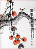 Perssimmon - Qi Baishi - Modern Gongbi Chinese Painting - Life Size Posters