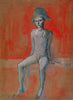Seated Harlequin(sitzender harlekin) – Pablo Picasso Painting - Art Prints