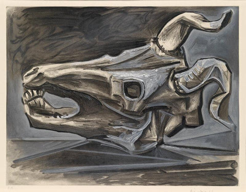 Pablo Picasso - Tête De Taureau - Bull's Head - Canvas Prints
