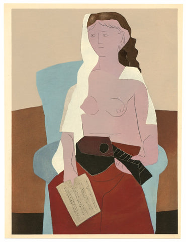 Girl with Mandolin - Large Art Prints