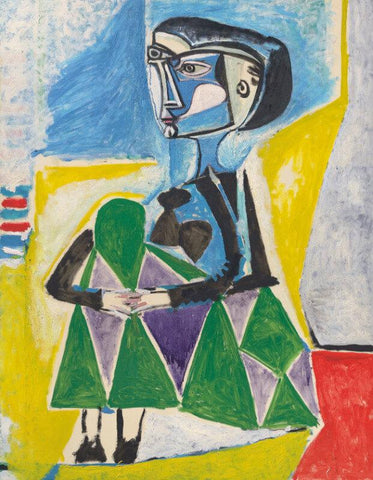 Femme Accroupie (Jacqueline) - Large Art Prints by Pablo Picasso