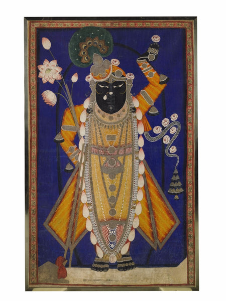 Indian Miniature Art - Pichwai Paintings - Srinathji - Large Art Prints