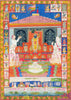 Picchvai Of Annakuta Nathdwara - Rajasthan 19th Century - Krishna Pichwai Vintage Indian Painting - Large Art Prints