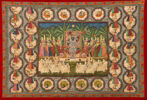 Indian Miniature Art - Pichwai Paintings - Srinathji - Posters by Vineeta Randhawa