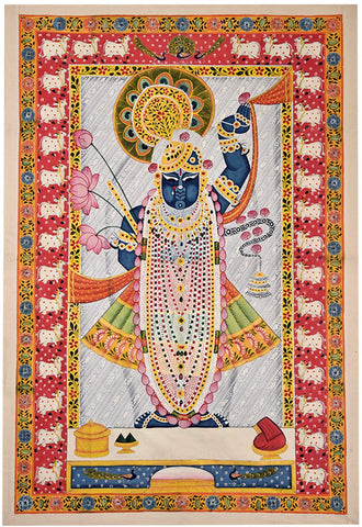 Indian Miniature Art - Pichwai Paintings - Srinathji - Life Size Posters