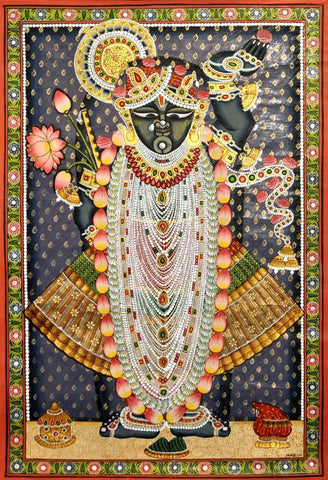 Pichwai Painting - Srinaathji - Posters by Tallenge Store
