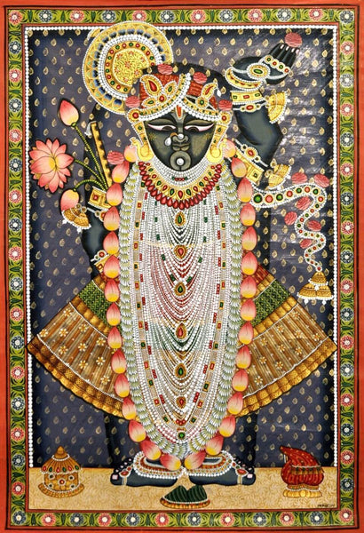 Pichwai Painting - Srinaathji - Large Art Prints