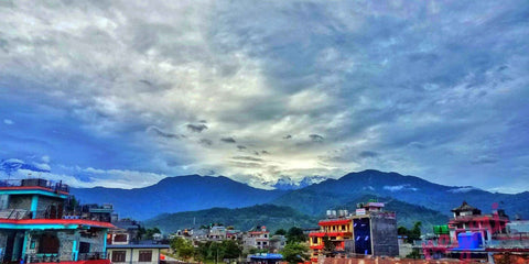 Picturesque Pokhara City Nepal - Large Art Prints
