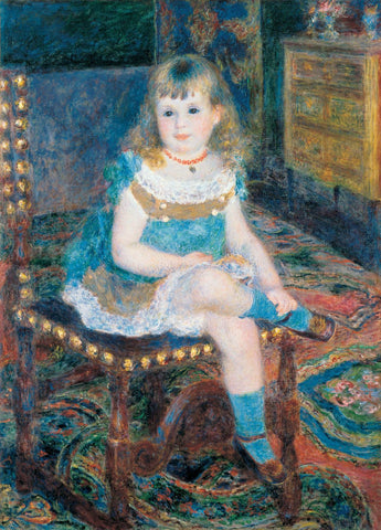 Mademoiselle Georgette Charpentier Assise by Pierre-Auguste Renoir