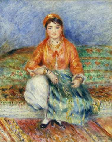 Algerian Girl - Large Art Prints by Pierre-Auguste Renoir