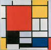 Piet Mondrian - Composition Red Blue and Composition Red Yellow - Set of 2 Gallery Wraps - ( 24 x 24 inches)each