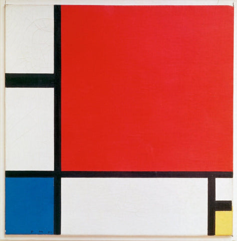 Mondrian, Composition Red, Yellow, Blue - Canvas Prints